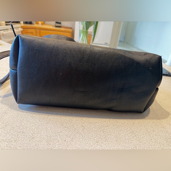 Calvin Klein Black and Beige Two-Tone Tote with Gold Hardware - Picture 8 of 9